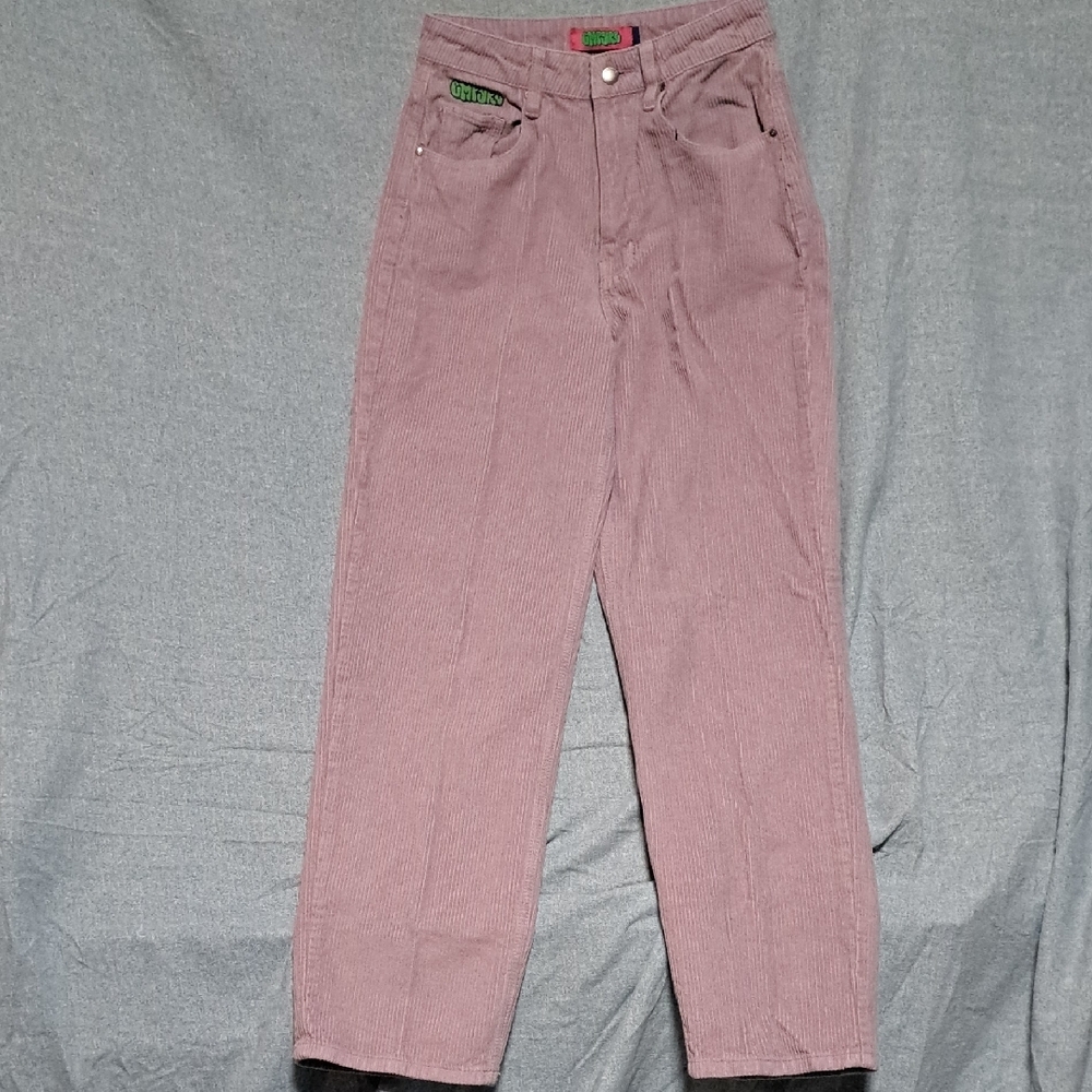 240 - 🧸 Empyre dusty Pink Corduroy Pants | Y2K Indie Cool | Size 2 - Picture 2 of 7